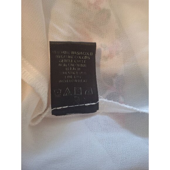 Max Studio Womens Halter Top Medium Pink Strap Sleevless Floral Coconutgirl Boho - Picture 6 of 8